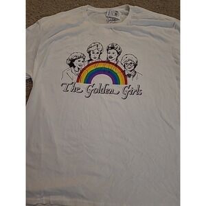 New Golden Girls Rainbow Squad Vintage 80s Mens T-shirt White 2XL